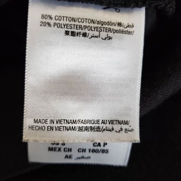 Vtg Juicy Couture SIZE S Black Stretch Knit Terry Cloth Shift Dress Sleeveless - Picture 10 of 13